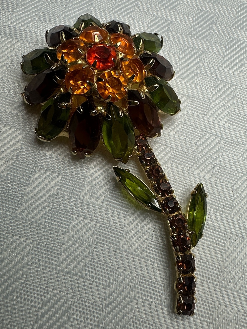 Vintage Brooch Pin Juliana D & E pink Delizza Elster flower